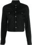 DSQUARED2 cropped denim shirt Zwart - Thumbnail 1