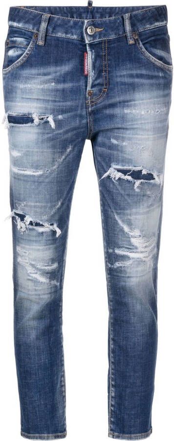 DSQUARED2 Cropped jeans Blauw