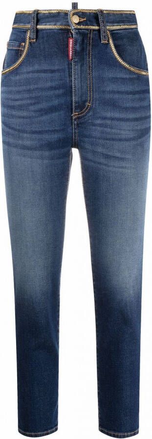 DSQUARED2 Cropped jeans Blauw