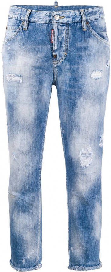 DSQUARED2 Cropped jeans Blauw