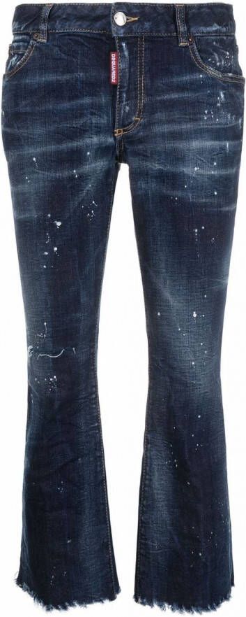 DSQUARED2 Cropped jeans Blauw
