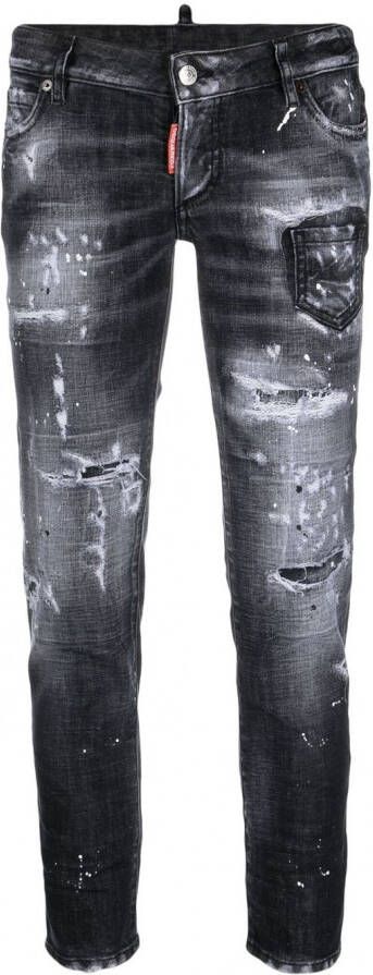Dsquared2 Cropped jeans Grijs
