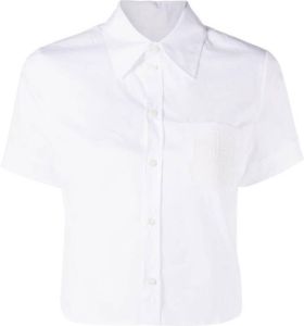 Dsquared2 cropped short-sleeve shirt Wit