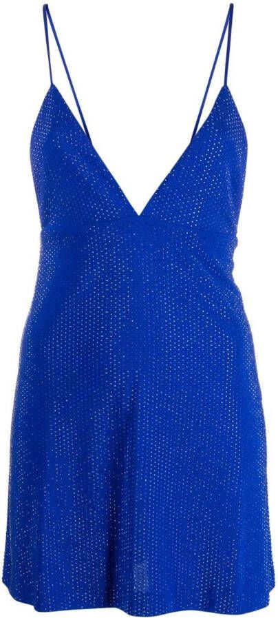 Dsquared2 Mini-jurk verfraaid met kristallen Blauw