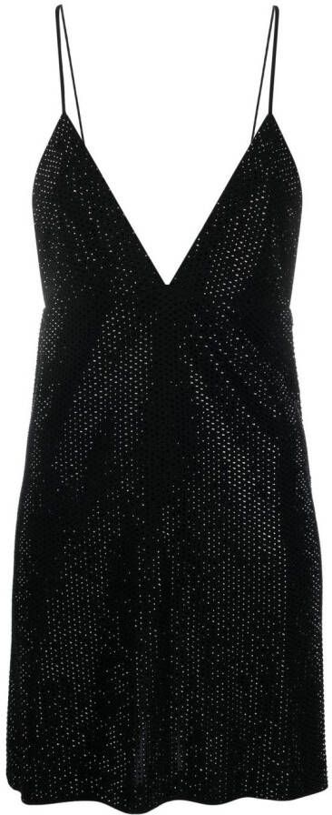Dsquared2 Mini-jurk verfraaid met kristallen Zwart