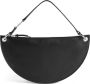 Dsquared2 curved leather tote bag Zwart - Thumbnail 1