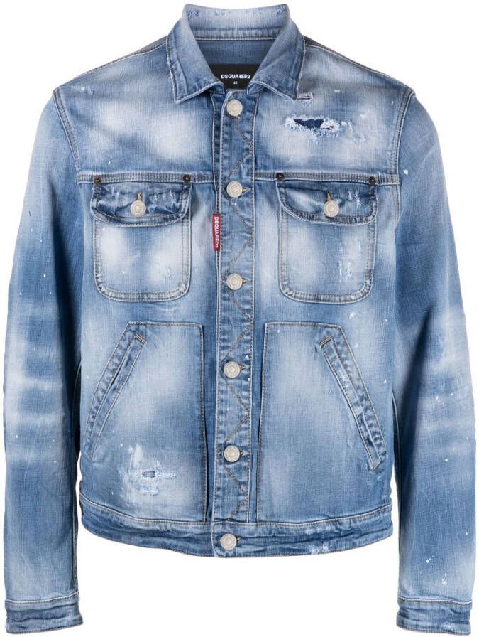 DSQUARED2 Denim jack Blauw