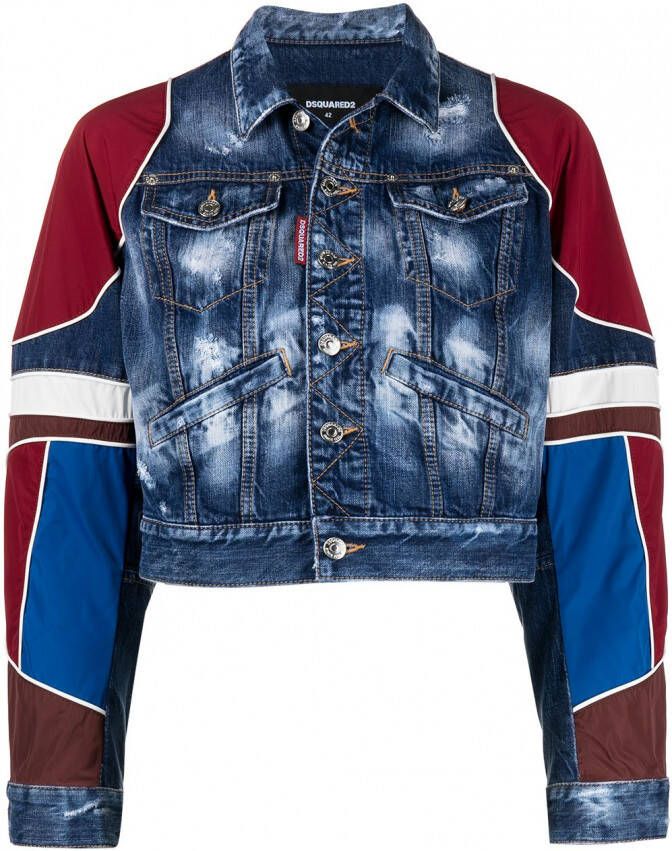 Dsquared2 Denim jack Blauw
