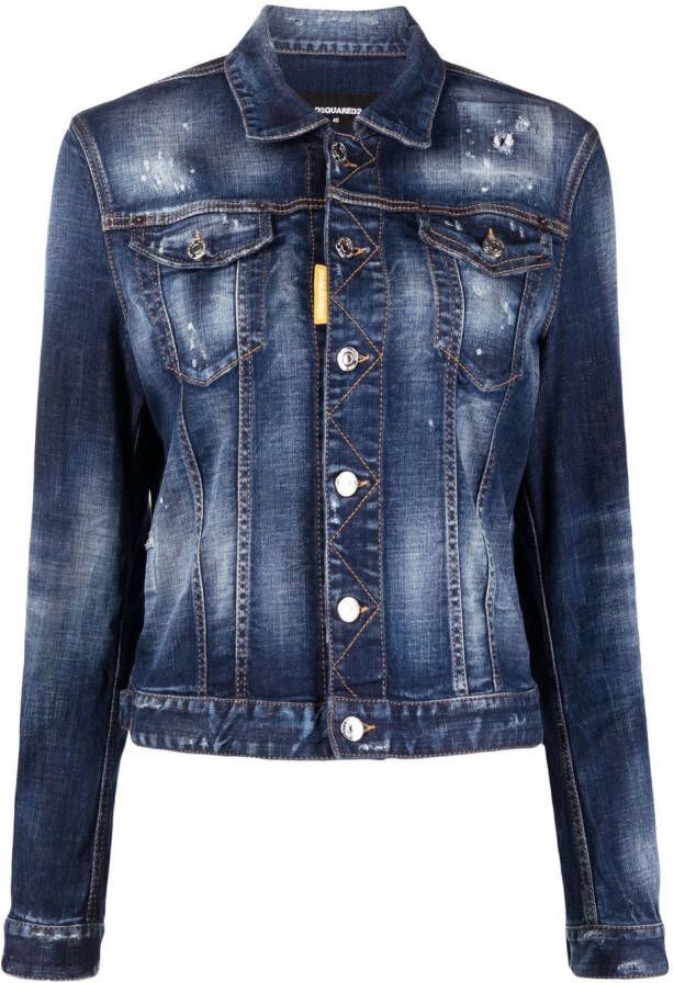 DSQUARED2 Denim jack Blauw
