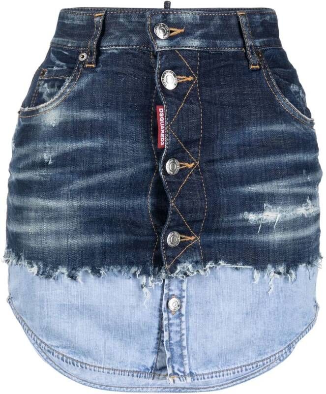 DSQUARED2 Denim mini-rok Blauw