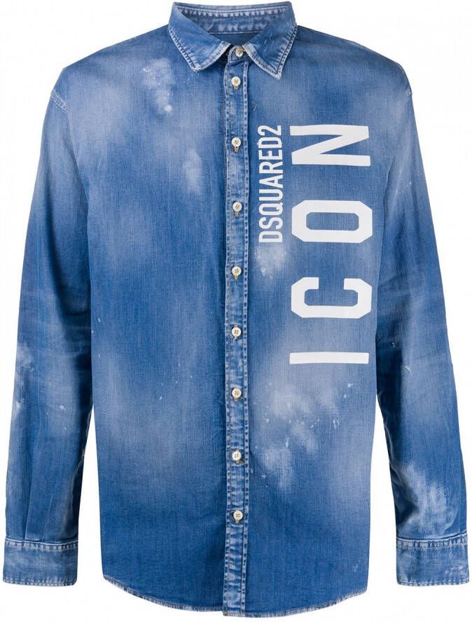 DSQUARED2 Denim overhemd Blauw