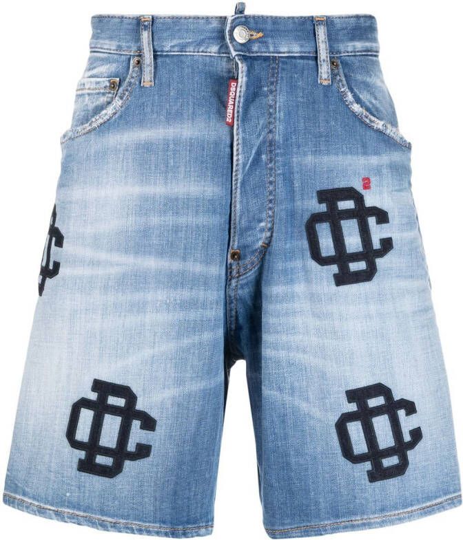 Dsquared2 Denim shorts Blauw