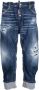 Dsquared2 distressed cropped jeans Blauw - Thumbnail 1