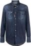 DSQUARED2 distressed denim shirt Blauw - Thumbnail 1