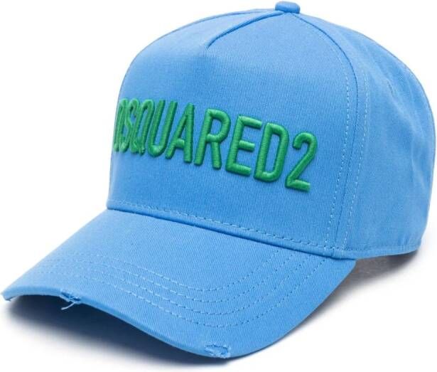 Dsquared2 Pet met geborduurd logo Blauw