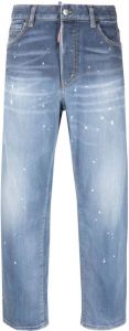 Dsquared2 distressed straight-leg jeans Blauw