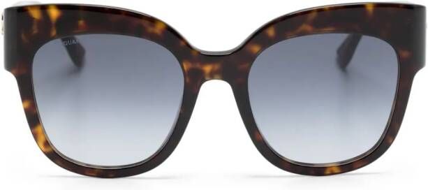 Dsquared2 Eyewear Hype Havana zonnebril met vlinder montuur Bruin