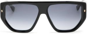 Dsquared2 Eyewear Hype logo-plaque sunglasses Zwart