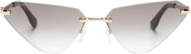 DSQUARED2 EYEWEAR Hype zonnebril met cat-eye montuur Goud
