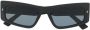 Dsquared2 Eyewear ICON 0007 S zonnebril met rechthoekig montuur Zwart - Thumbnail 1