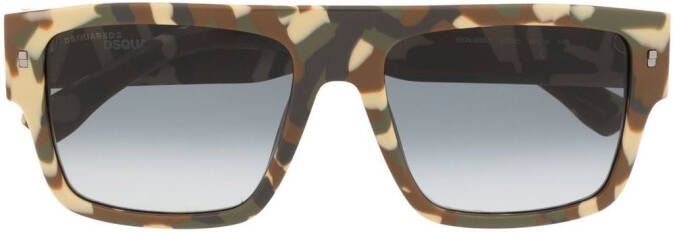 DSQUARED2 EYEWEAR Icon zonnebril met camouflageprint Veelkleurig