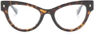Dsquared2 Eyewear logo-embossed cat-eye glasses Bruin