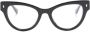 Dsquared2 Eyewear Bril met logo-reliëf Zwart - Thumbnail 1