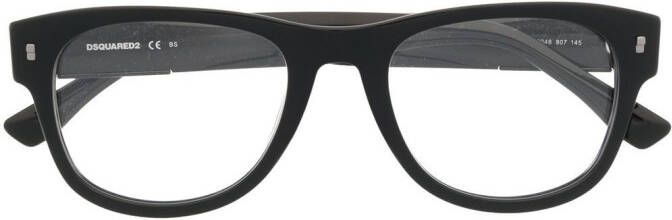 DSQUARED2 EYEWEAR Bril met rond montuur Zwart