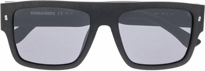 DSQUARED2 EYEWEAR Zonnebril met logo reliëf Zwart