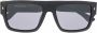 DSQUARED2 EYEWEAR Zonnebril met logo reliëf Zwart - Thumbnail 1