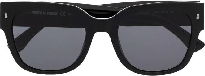 Dsquared2 Eyewear Zonnebril met logo reliëf Zwart