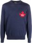 DSQUARED2 Trui met esdoornblad-patroon Blauw - Thumbnail 1
