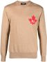 DSQUARED2 Fijngebreide trui Beige - Thumbnail 1