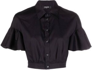 Dsquared2 Cropped blouse Zwart