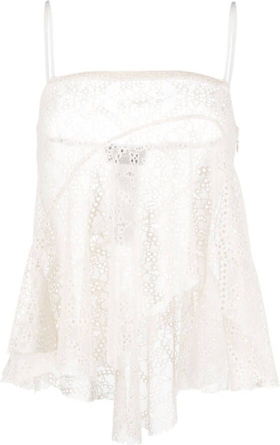 DSQUARED2 Gedrapeerde top Beige
