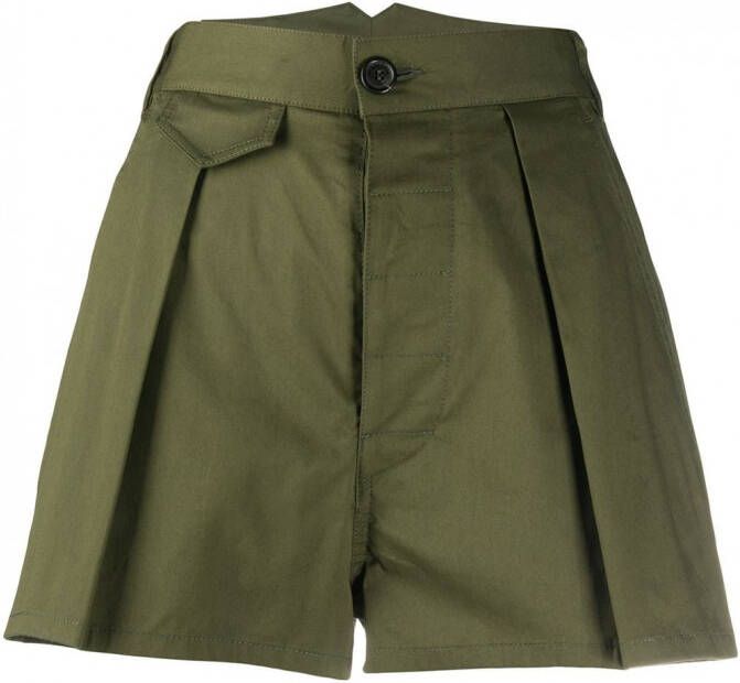 DSQUARED2 Geplooide shorts Groen