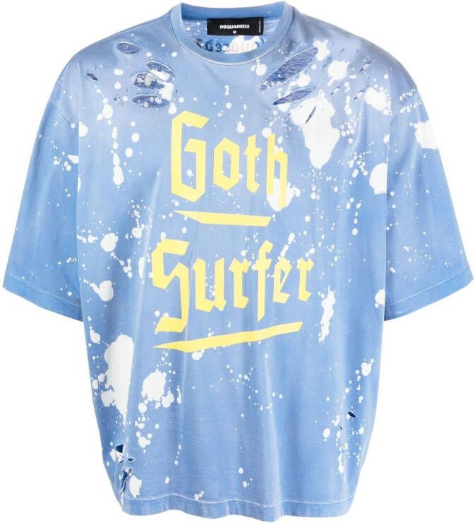 Dsquared2 Gerafeld T-shirt Blauw