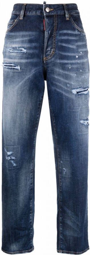 DSQUARED2 Gerafelde jeans Blauw - Foto 1