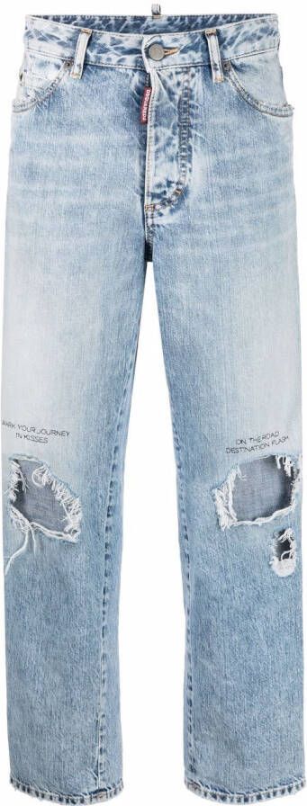 DSQUARED2 Gerafelde jeans Blauw
