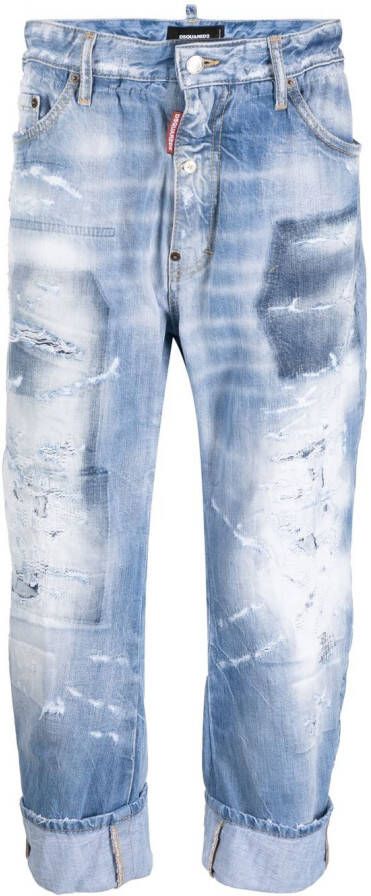 DSQUARED2 Gerafelde jeans Blauw