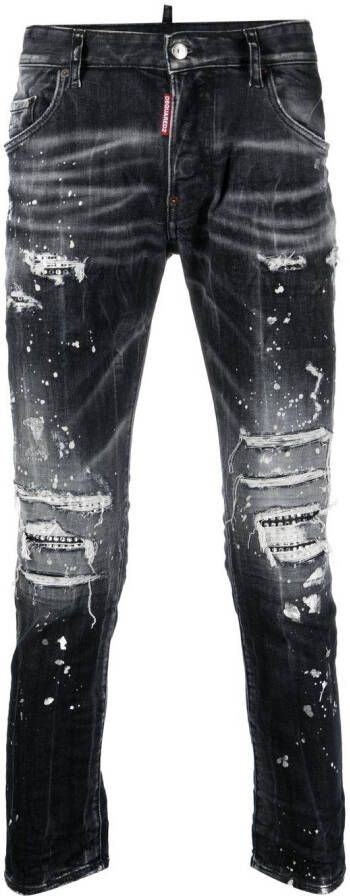 Dsquared2 Verwassen jeans Zwart
