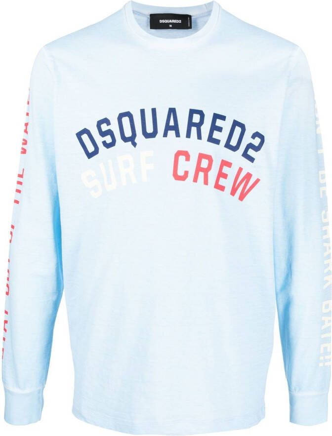Dsquared2 Katoenen sweater Blauw