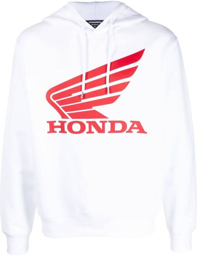 DSQUARED2 Hoodie met print Wit