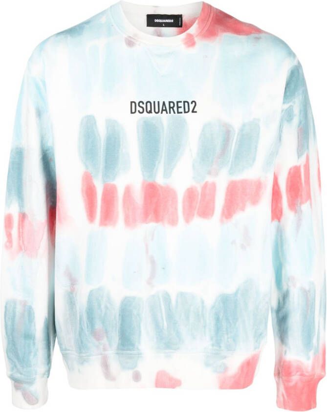 Dsquared2 Sweater met grafische print Blauw