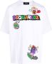 DSQUARED2 graphic-print short-sleeve T-shirt Wit - Thumbnail 1