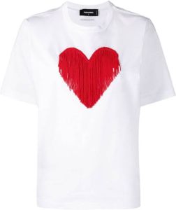 Dsquared2 T-shirt met grafische print Wit