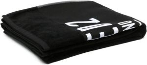 Dsquared2 Handdoek met logoprint Zwart