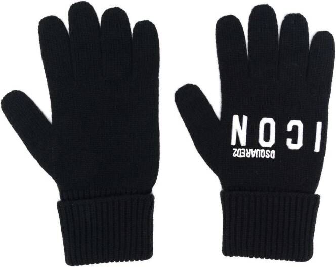 Dsquared2 Handschoenen met logo Zwart