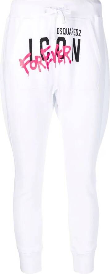 DSQUARED2 High waist broek Wit