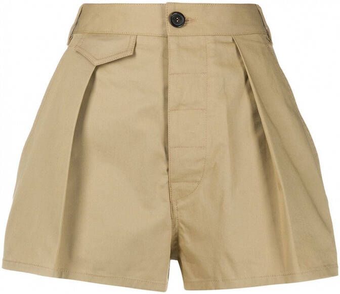 DSQUARED2 High waist shorts Beige